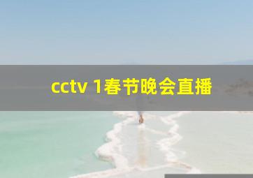 cctv 1春节晚会直播